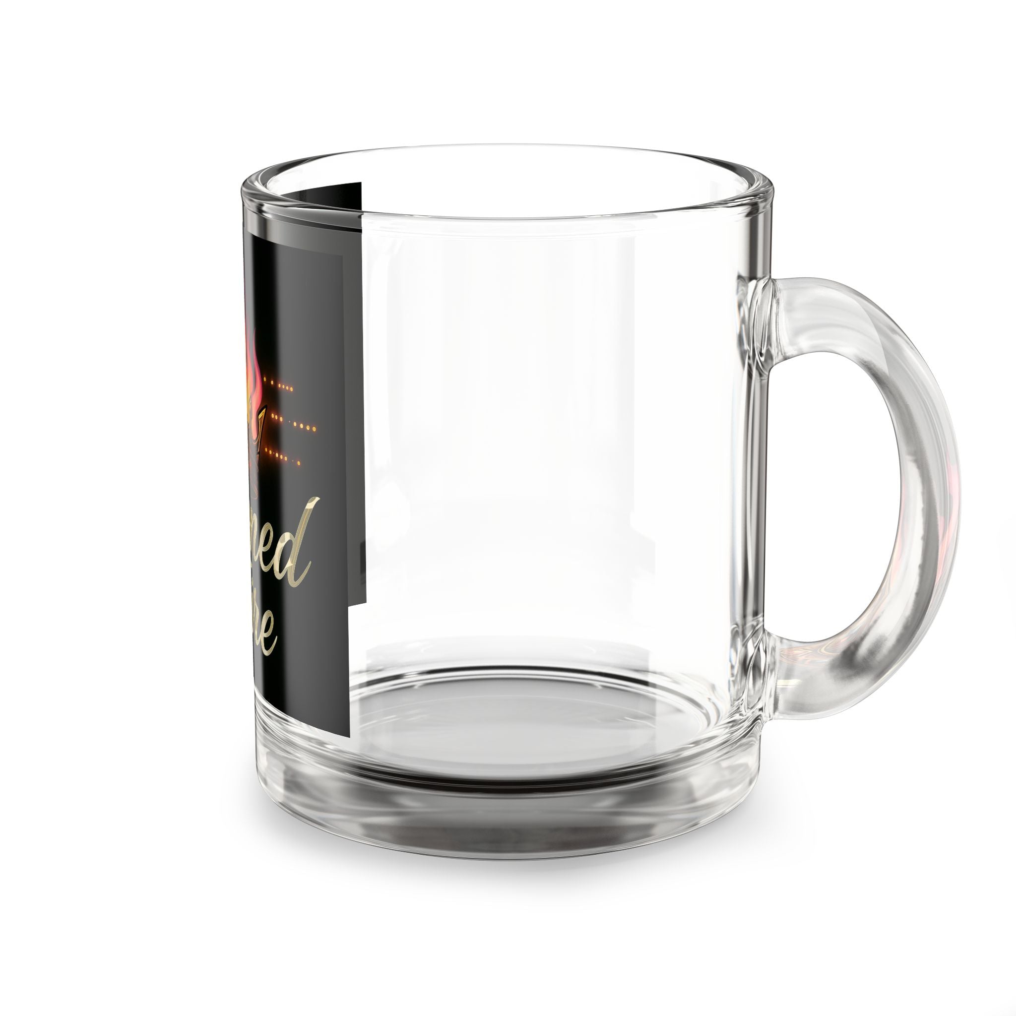 Crowned Glass Coffee Mug (10 oz)