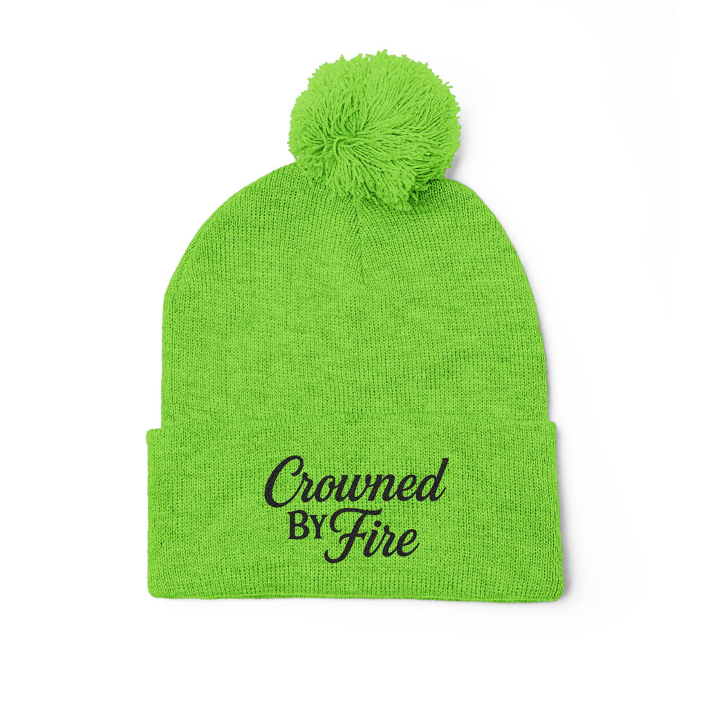 Frost Glow Pom-Pom Beanie
