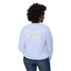Crowned by Fire Sweatshirt, Unisex Lightweight Crewneck, Cozy Casual Wear, Perfect for Gifting, Fall Fashion