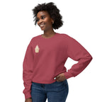 Crowned by Fire Sweatshirt, Unisex Lightweight Crewneck, Cozy Casual Wear, Perfect for Gifting, Fall Fashion