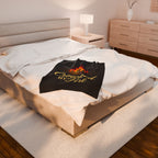 Crowned by Fire Velveteen Plush Blanket