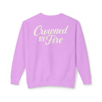 Crowned by Fire Sweatshirt, Unisex Lightweight Crewneck, Cozy Casual Wear, Perfect for Gifting, Fall Fashion