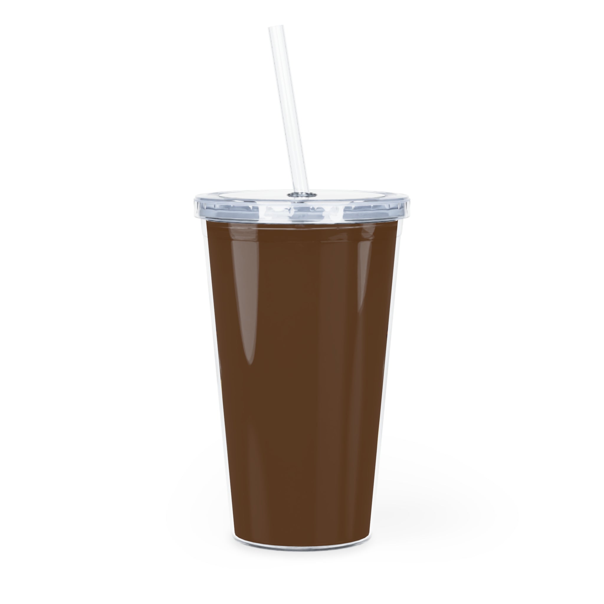 Brown Crowned By Fire Signature Tumbler with Straw
