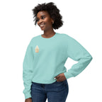 Crowned by Fire Sweatshirt, Unisex Lightweight Crewneck, Cozy Casual Wear, Perfect for Gifting, Fall Fashion