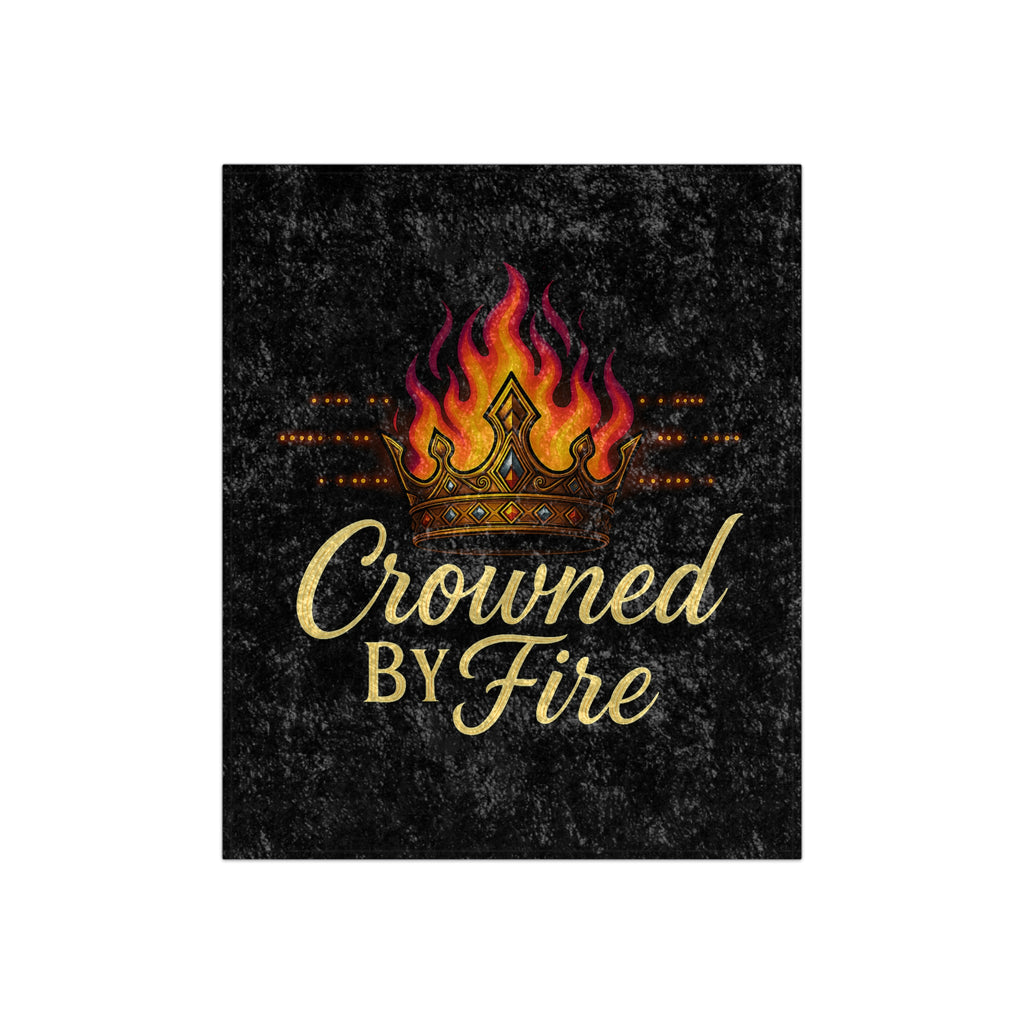 Crowned by Fire Crushed Velvet Blanket