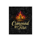 Crowned by Fire Crushed Velvet Blanket