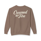 Crowned by Fire Sweatshirt, Unisex Lightweight Crewneck, Cozy Casual Wear, Perfect for Gifting, Fall Fashion