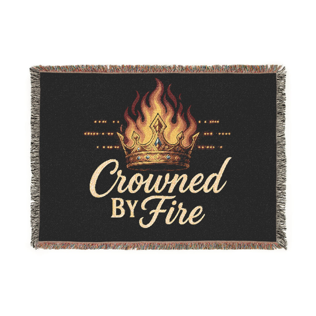 Crowned Woven Throw Blanket