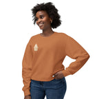 Crowned by Fire Sweatshirt, Unisex Lightweight Crewneck, Cozy Casual Wear, Perfect for Gifting, Fall Fashion