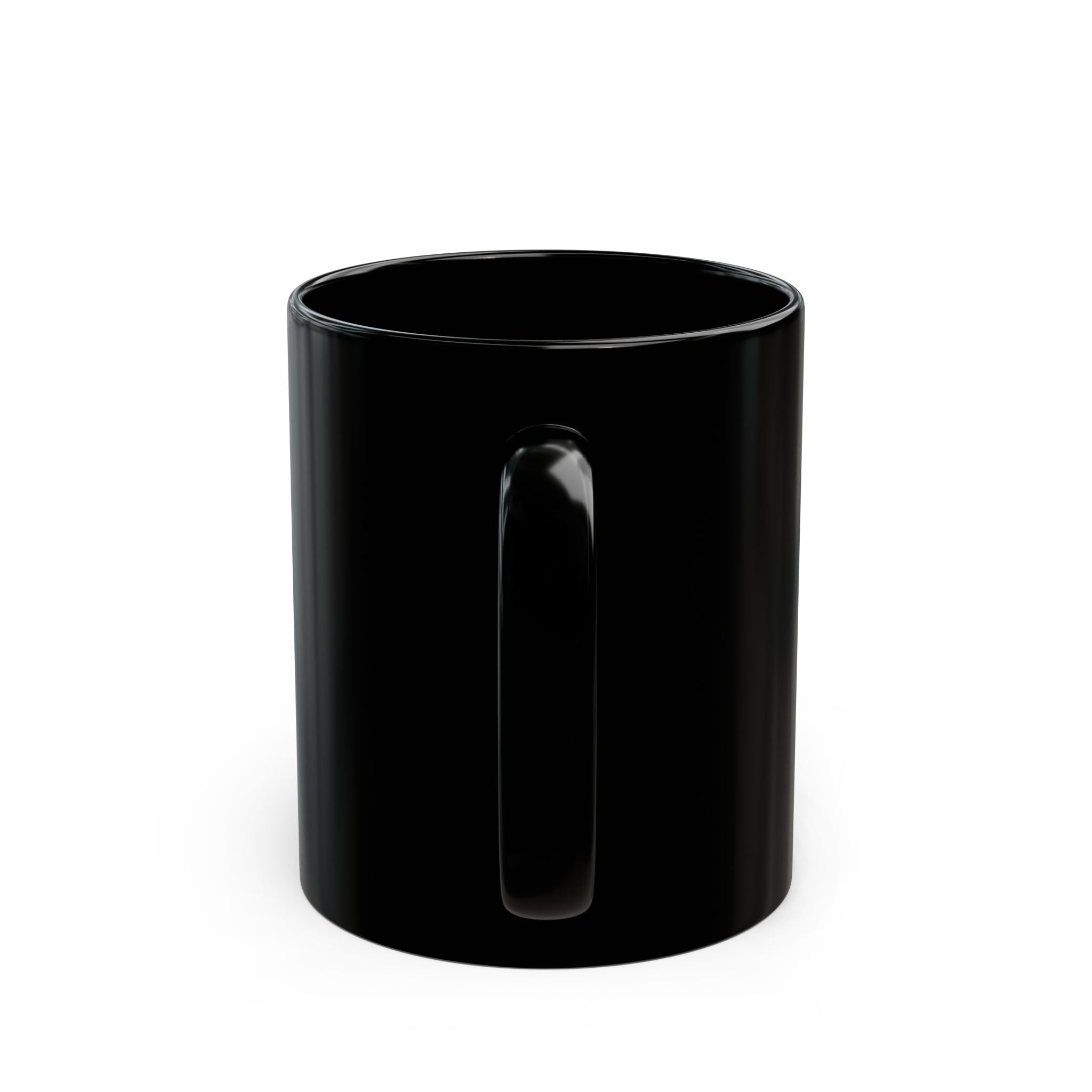 Crowned Sip™ Black Ceramic Mug