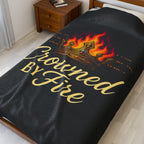Crowned by Fire Velveteen Plush Blanket