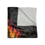 Crowned by Fire Crushed Velvet Blanket