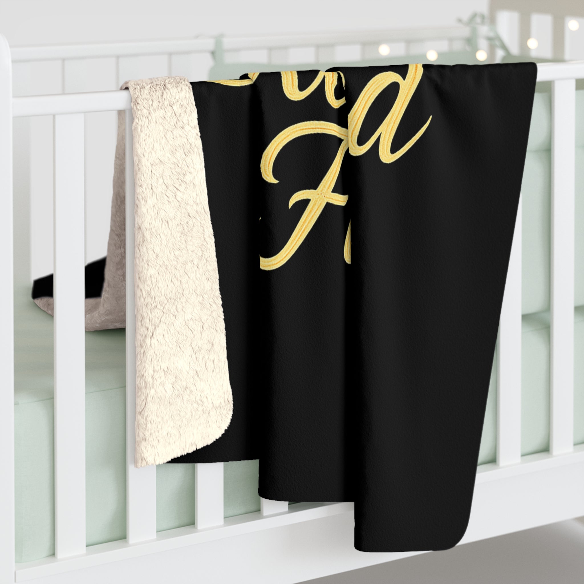 Crowned Sherpa Fleece Blanket