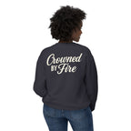 Crowned by Fire Sweatshirt, Unisex Lightweight Crewneck, Cozy Casual Wear, Perfect for Gifting, Fall Fashion