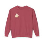 Crowned by Fire Sweatshirt, Unisex Lightweight Crewneck, Cozy Casual Wear, Perfect for Gifting, Fall Fashion