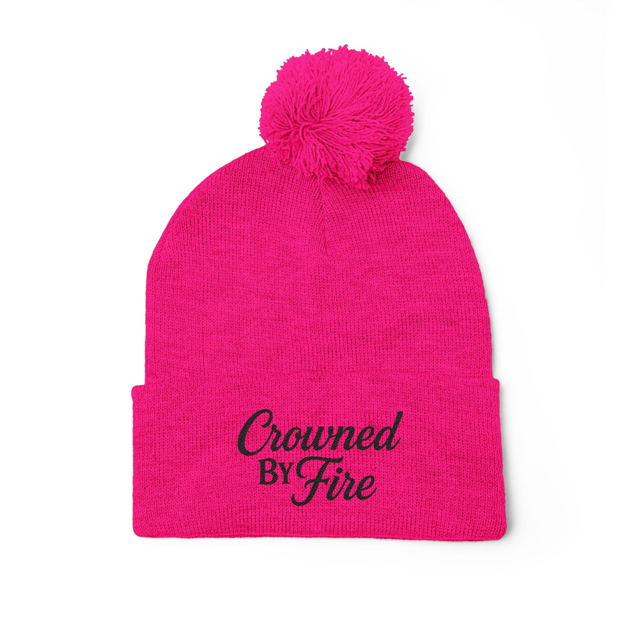 Frost Glow Pom-Pom Beanie