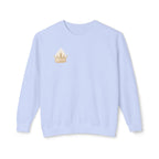 Crowned by Fire Sweatshirt, Unisex Lightweight Crewneck, Cozy Casual Wear, Perfect for Gifting, Fall Fashion