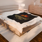 Crowned by Fire Velveteen Plush Blanket