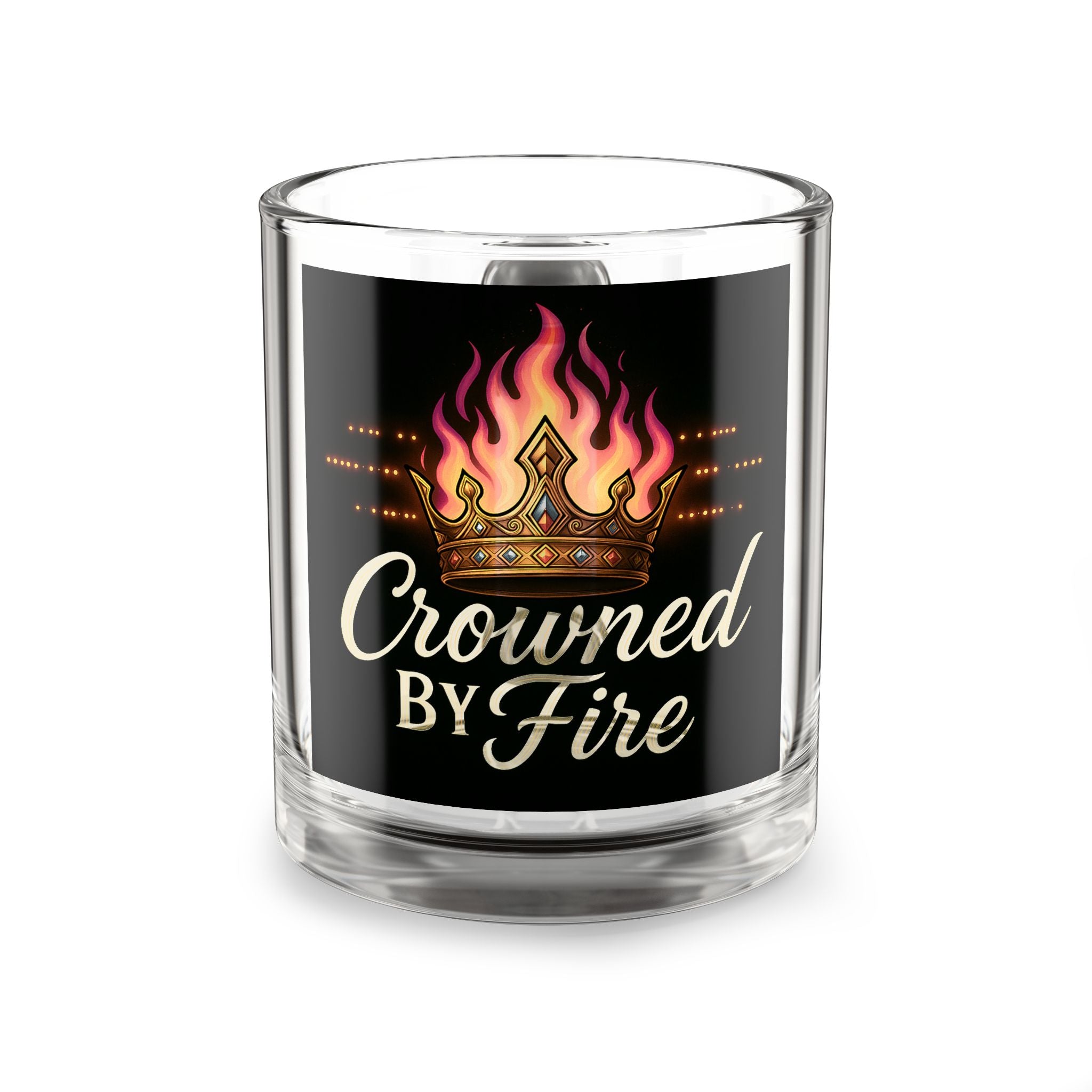 Crowned Glass Coffee Mug (10 oz)