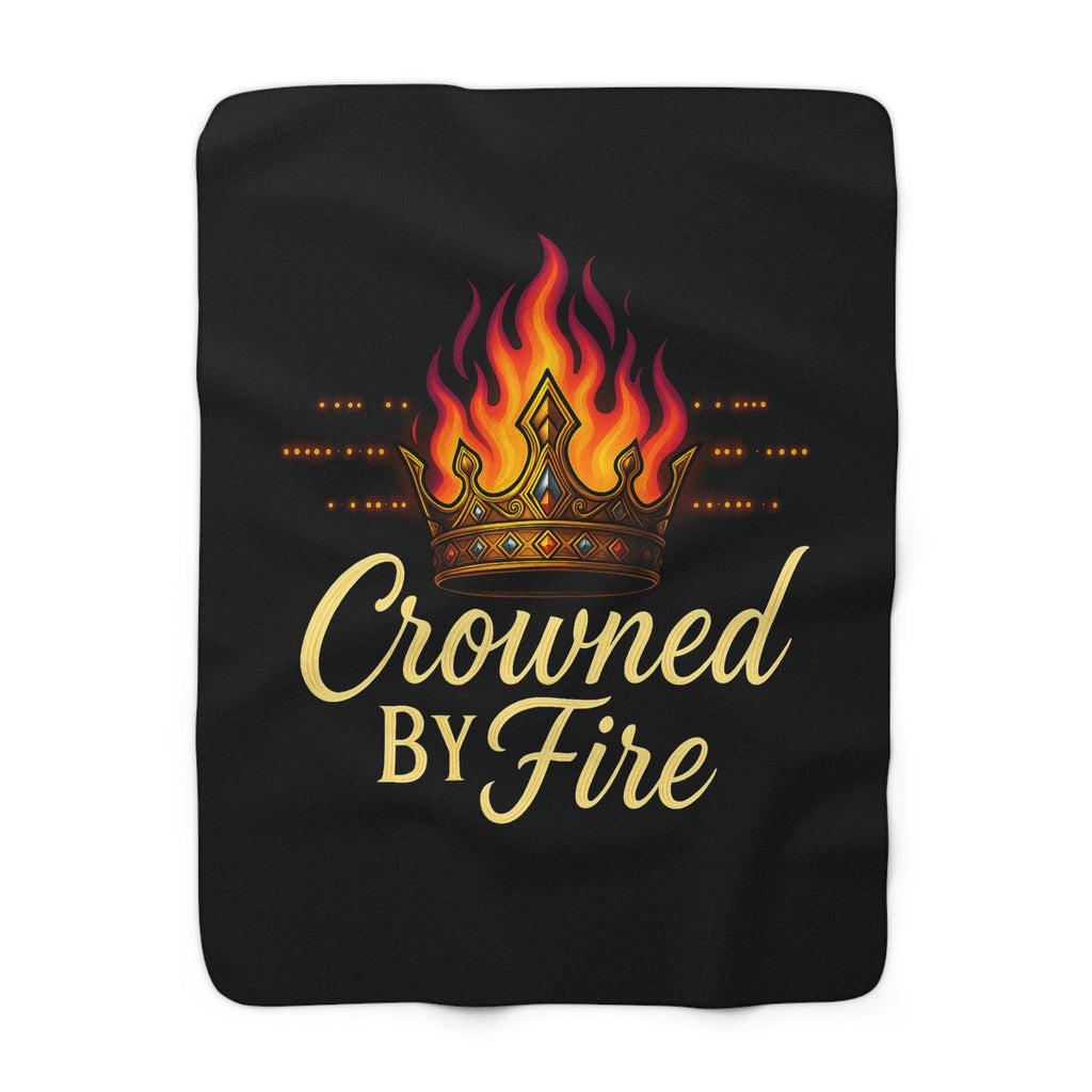 Crowned Sherpa Fleece Blanket