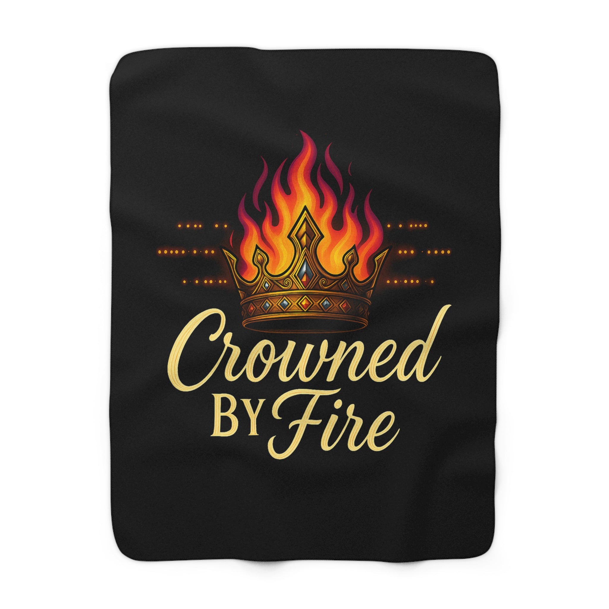 Crowned Sherpa Fleece Blanket