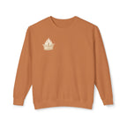 Crowned by Fire Sweatshirt, Unisex Lightweight Crewneck, Cozy Casual Wear, Perfect for Gifting, Fall Fashion