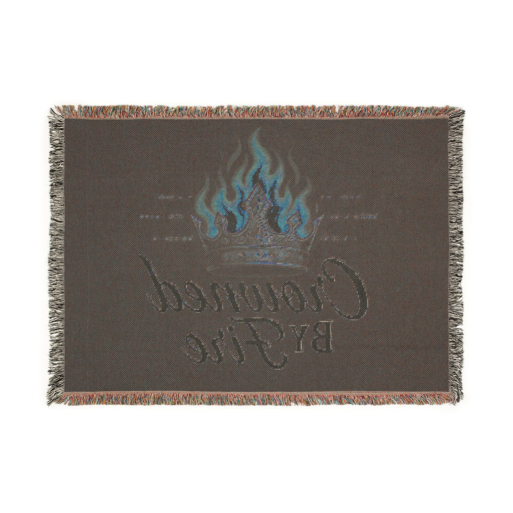 Crowned Woven Throw Blanket