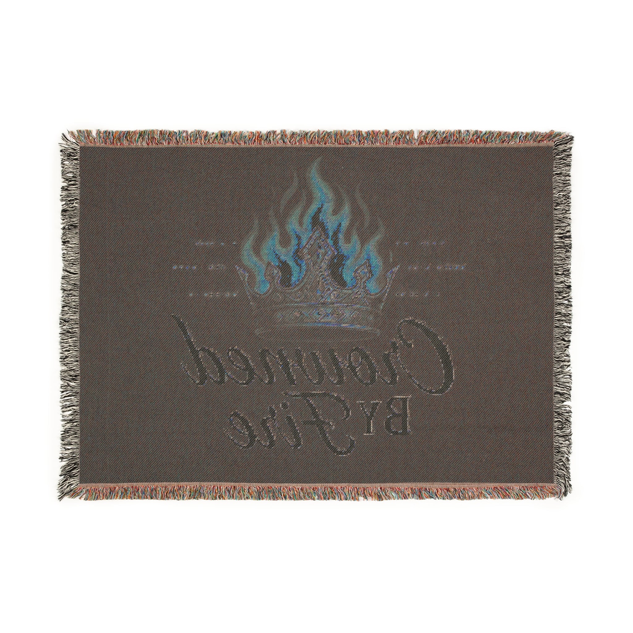 Crowned Woven Throw Blanket
